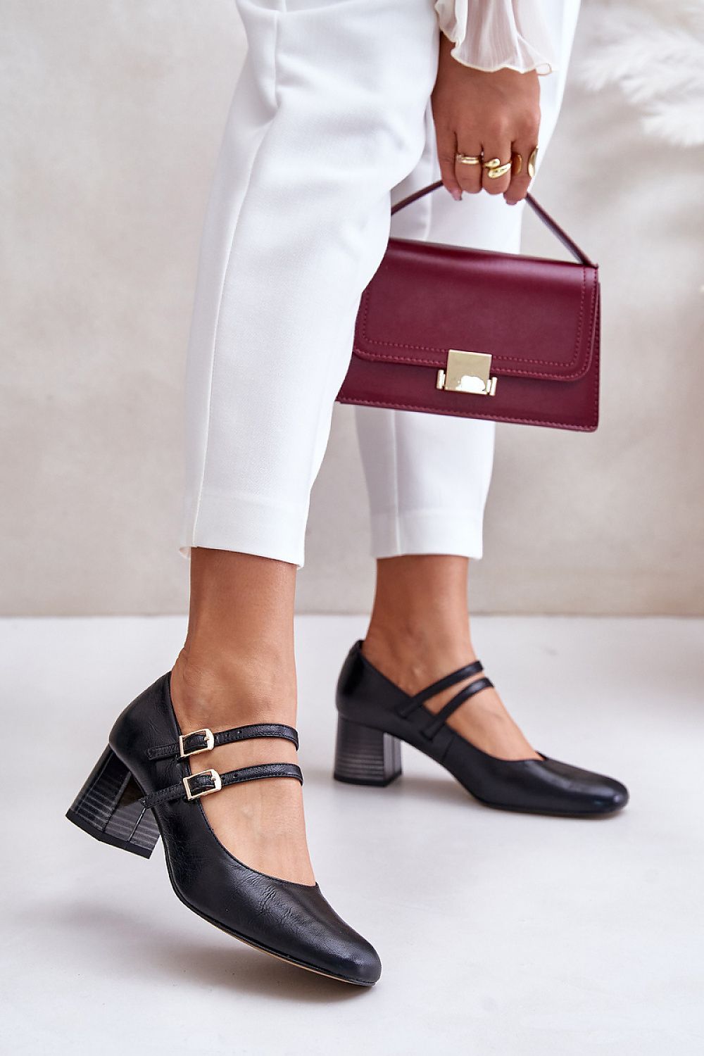  Block heel pumps model 201324 Step in style 