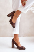  Block heel pumps model 201728 Step in style 