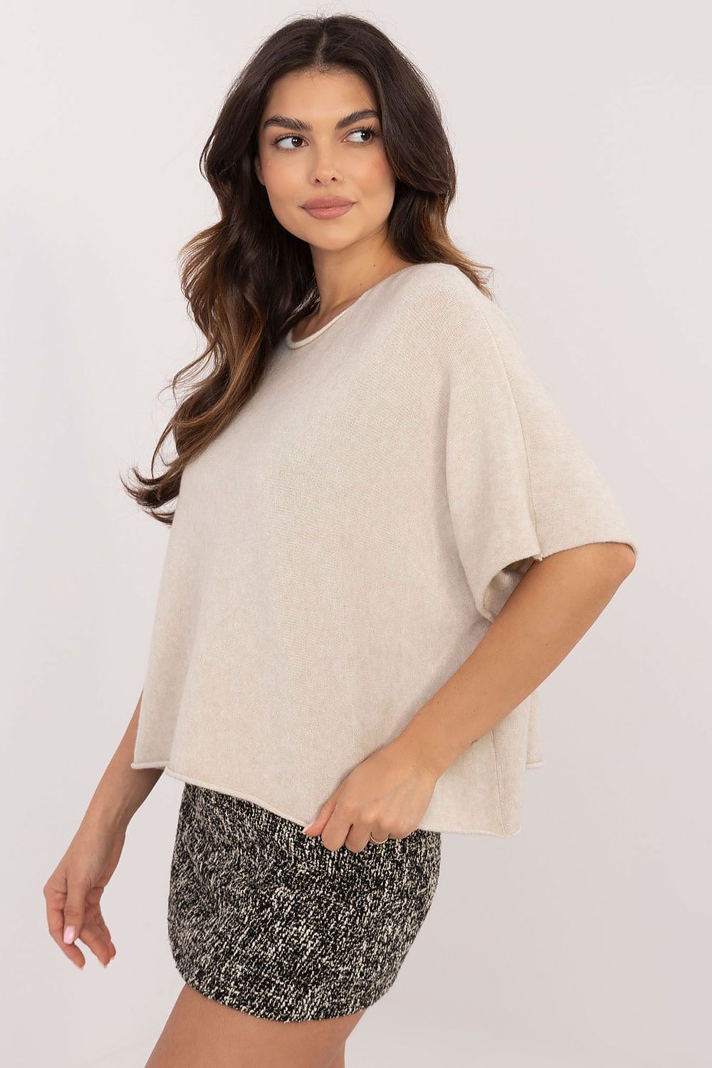  Short sleeve sweater model 203026 Italy Moda 