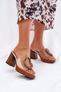  Heeled sandals model 212885 Step in style 