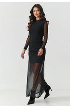  Evening dress model 219536 Makadamia 