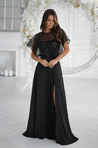 Long dress model 219685 Bicotone 