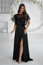  Long dress model 219685 Bicotone 