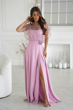  Long dress model 219690 Bicotone 