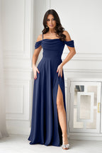  Long dress model 219705 Bicotone 