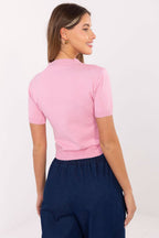  Short sleeve sweater model 219974 Factory Price 