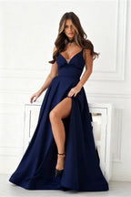  Long dress model 222065 Bicotone 