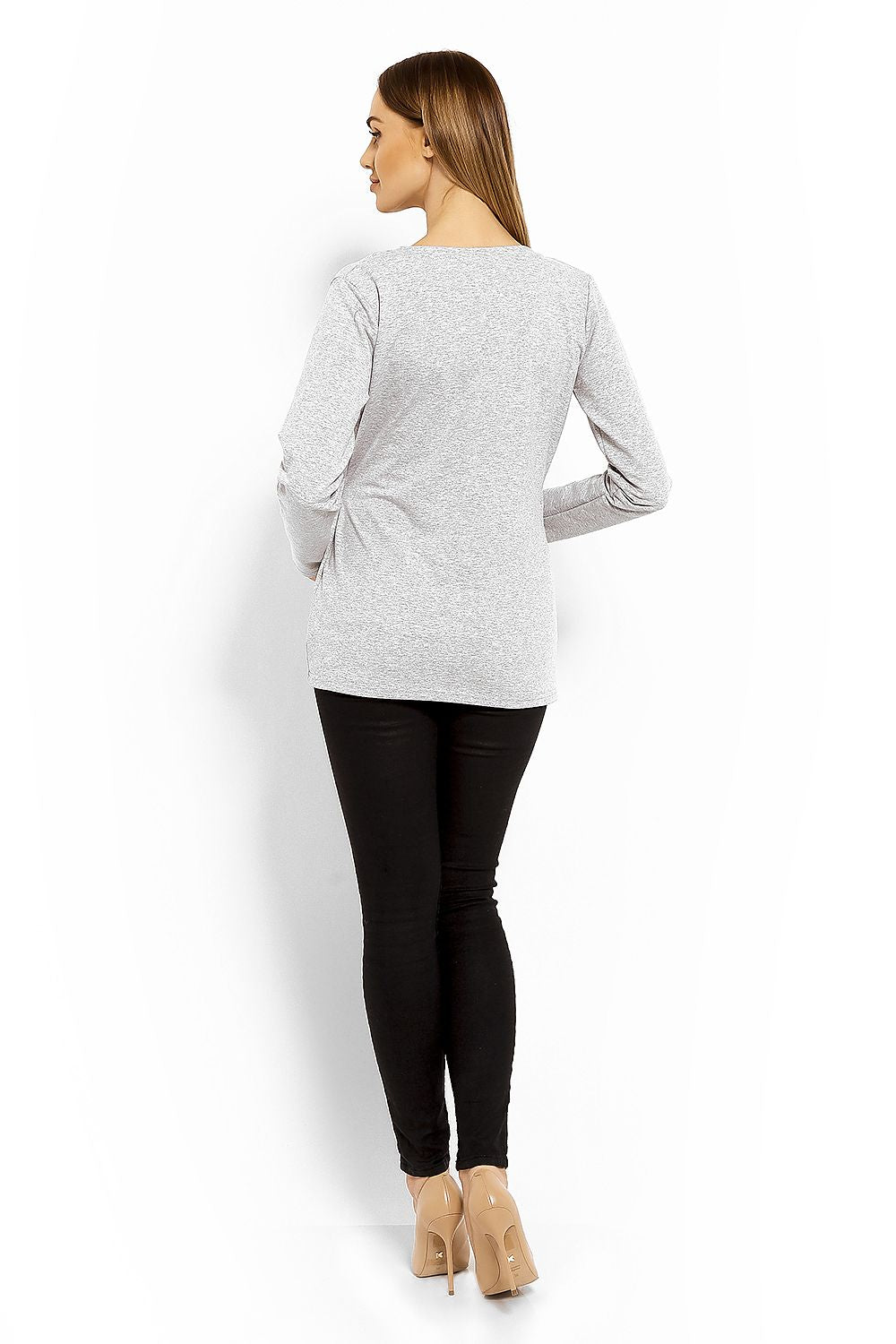  Maternity blouse model 113240 PeeKaBoo 