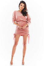  Short dress model 150739 awama 